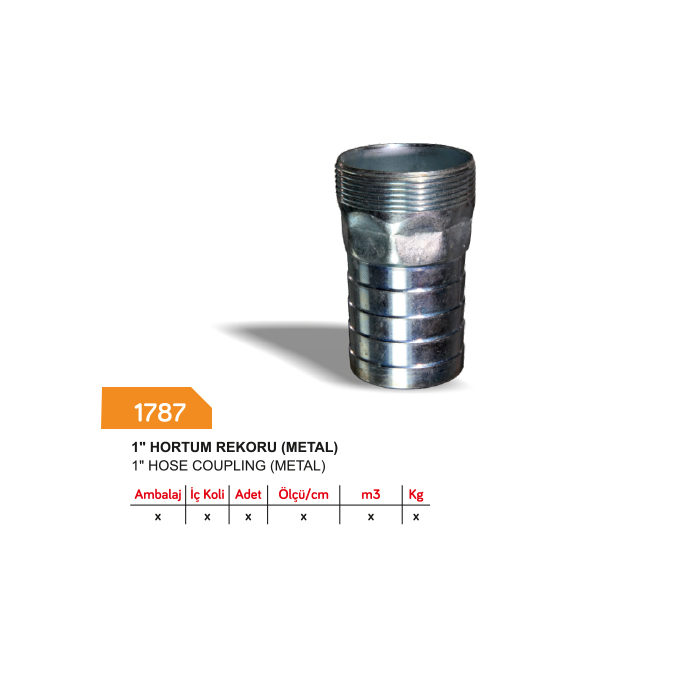 SAYIM 1787 1" HORTUM REKORU (METAL)